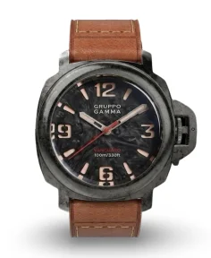 Gruppo Gamma VANGUARD Aged Steel – Luminous Forged Carbon Dial