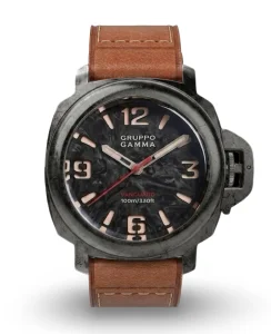 Gruppo Gamma VANGUARD Aged Steel – Luminous Forged Carbon Dial