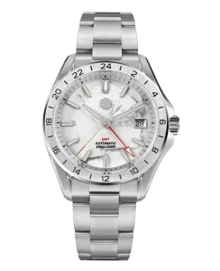San Martin SN0129-G-B White Marble Dial