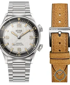 SOMBRERO 90-011, Silver, Linen Textured Dial, 20 BAR Water Resistant