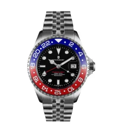 Steinhart Ocean One GMT BLUE-RED. 2 Ceramic Diver Watch