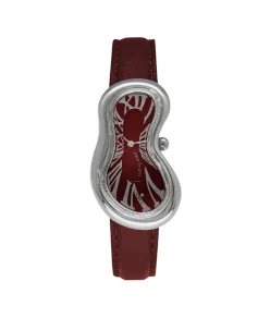 Exaequo Classic Melting Watch Stainless Steel 316L Italian Burgundy