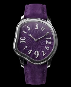 Grandeur USA Strange Quartz Guilloché Enamel – Plum Purple