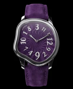 Grandeur USA Strange Quartz Guilloché Enamel – Plum Purple