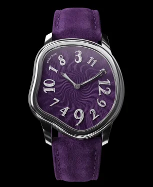 Grandeur USA Strange Quartz Guilloché Enamel – Plum Purple