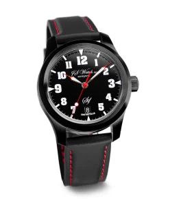 JS Watch Co. Sif NART Red Hands Black Case