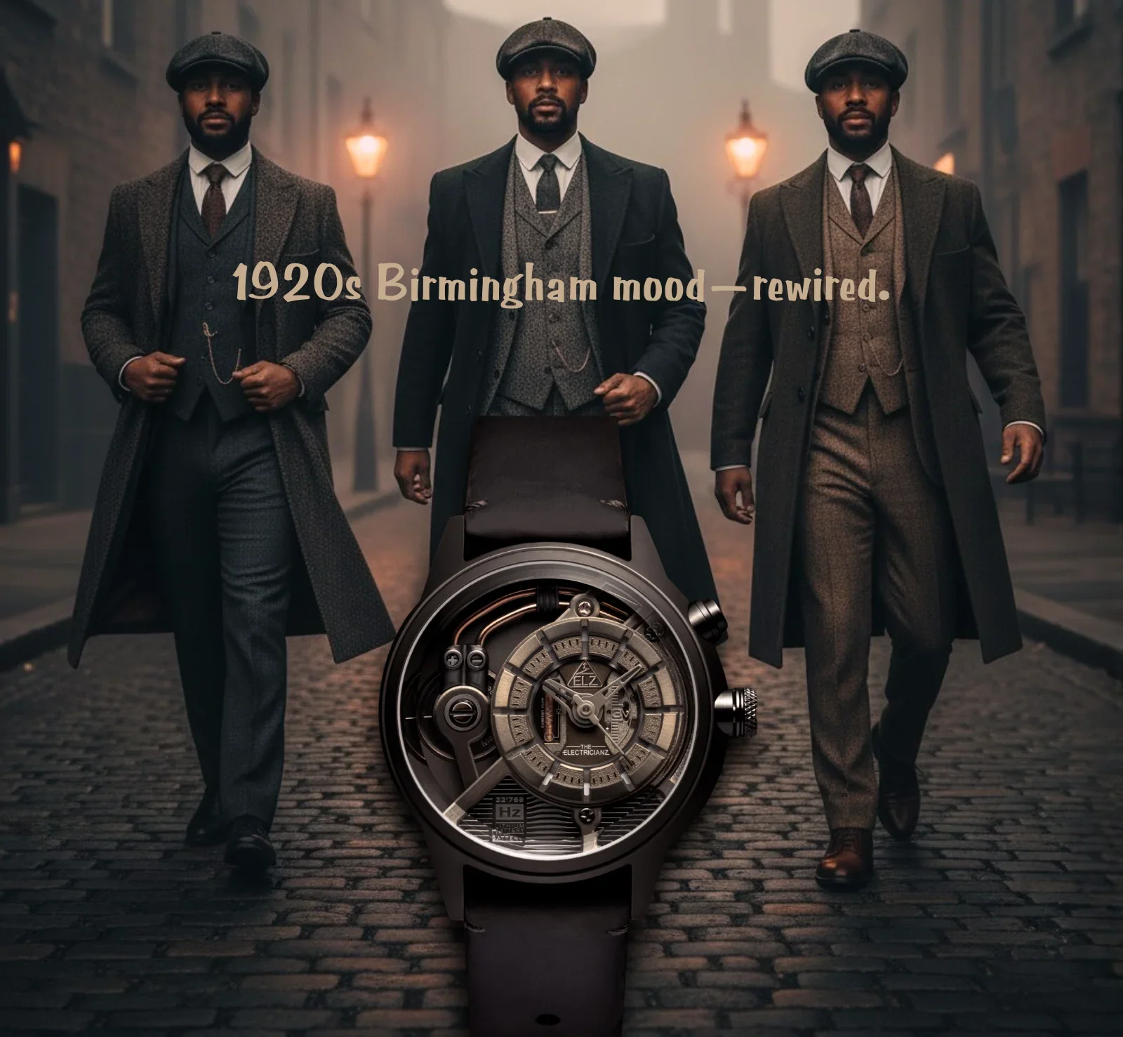 The Electricianz Brown Z - Reloj para hombre con sistema